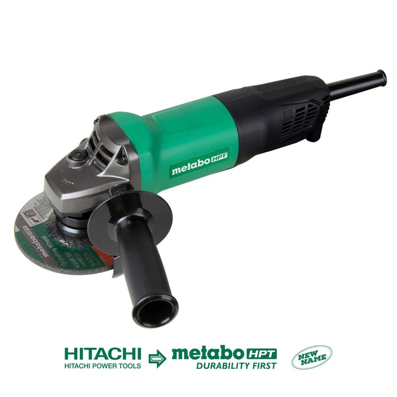 Metabo HPT 4-1/2-Inch Angle Grinder | Non-locking Paddle Switch | 7.9 Amp | Smallest Grip Circumference in its Class | 900W Input Motor | Lightweight | Dual-position Handle (G12SQ2) - Image 4